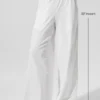 Luchtige broek met wijde pijpen (lang) - White