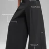 Main Act broek met wijde pijpen - Zwart