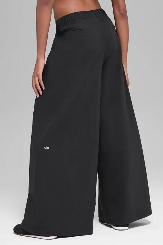 Main Act broek met wijde pijpen - Zwart