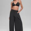 Main Act broek met wijde pijpen - Zwart