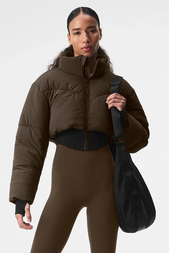 Main Act Corset Puffer - Espresso/Zwart