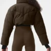 Main Act Corset Puffer - Espresso/Zwart