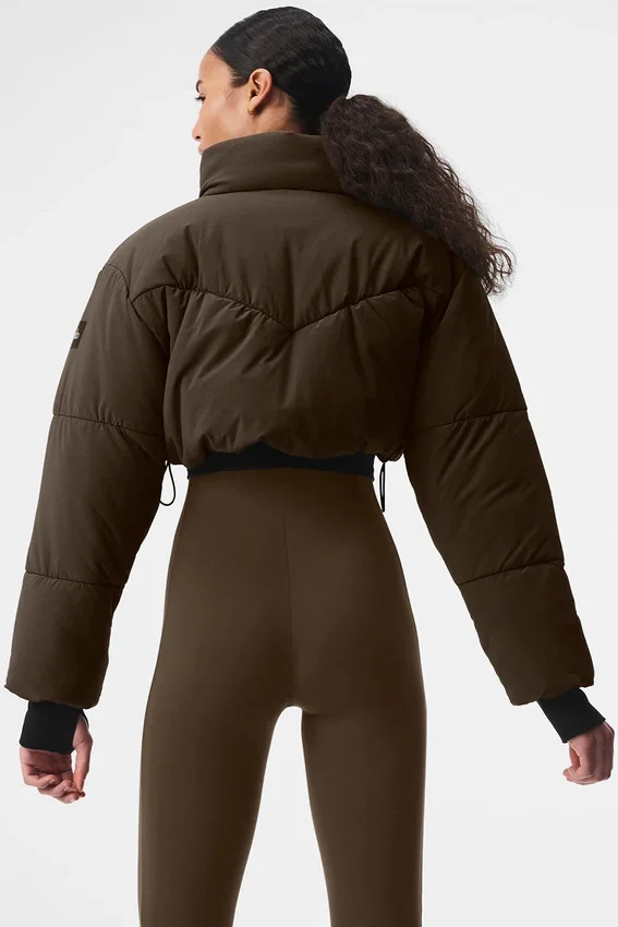 Main Act Corset Puffer - Espresso/Zwart