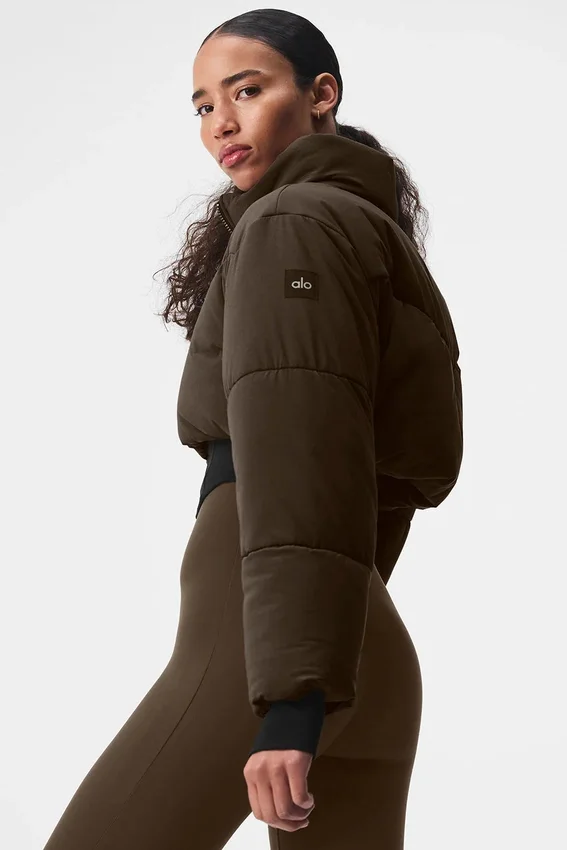 Main Act Corset Puffer - Espresso/Zwart
