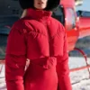 Main Act Corset Puffer - Opvallend rood