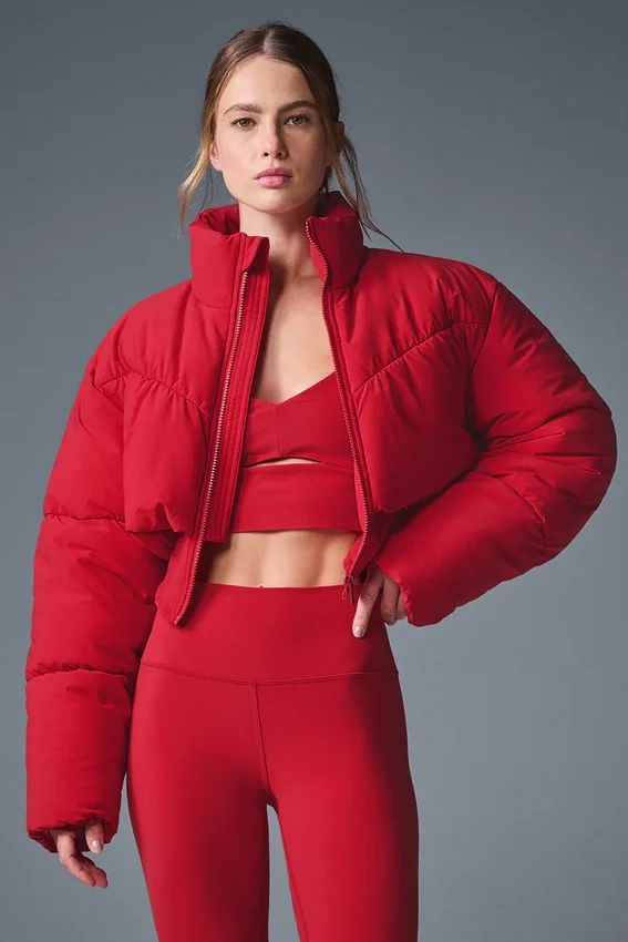 Main Act Corset Puffer - Opvallend rood
