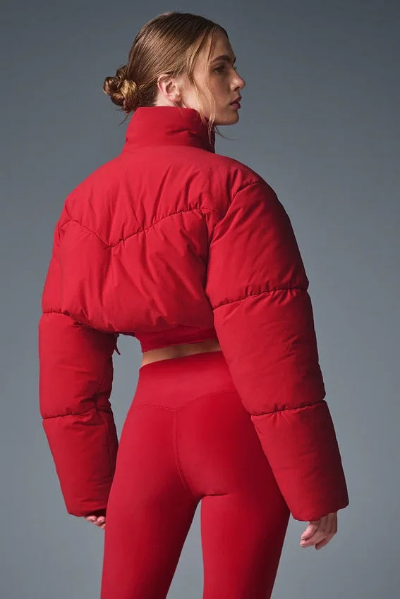 Main Act Corset Puffer - Opvallend rood