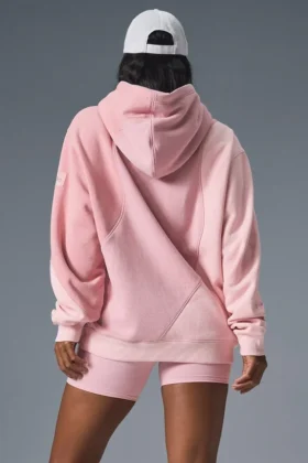 Make Waves Hoodie – zonsondergangroze ton-sur-ton