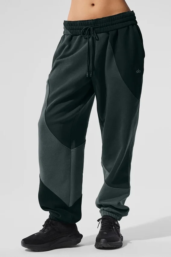 Make Waves joggingbroek - Charcoal Green Tonal