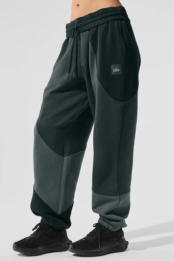 Make Waves joggingbroek - Charcoal Green Tonal