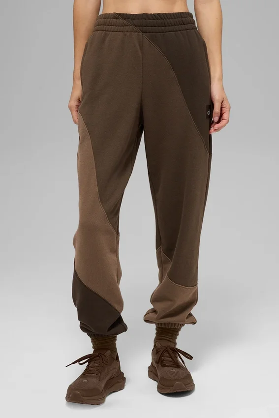 Make Waves-joggingbroek - Espresso Tonal
