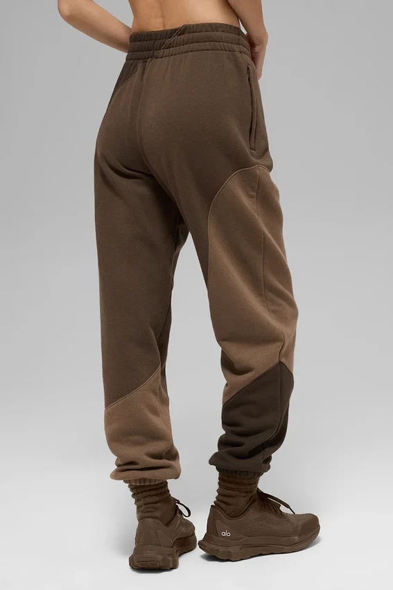 Make Waves-joggingbroek - Espresso Tonal