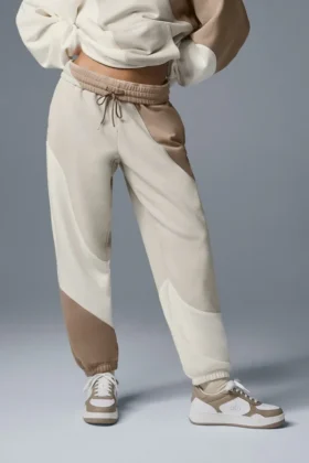 Make Waves-joggingbroek - Ivoor/Bone/Gravel