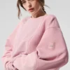 Make Waves trui met ronde hals - Sunset Pink Tonal