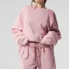 Make Waves trui met ronde hals - Sunset Pink Tonal