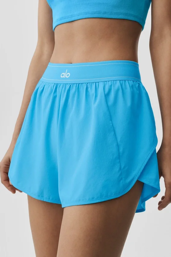 Match Point-korte broek - azuurblauw