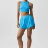 Aspire-tanktop - Azuurblauw/Wit