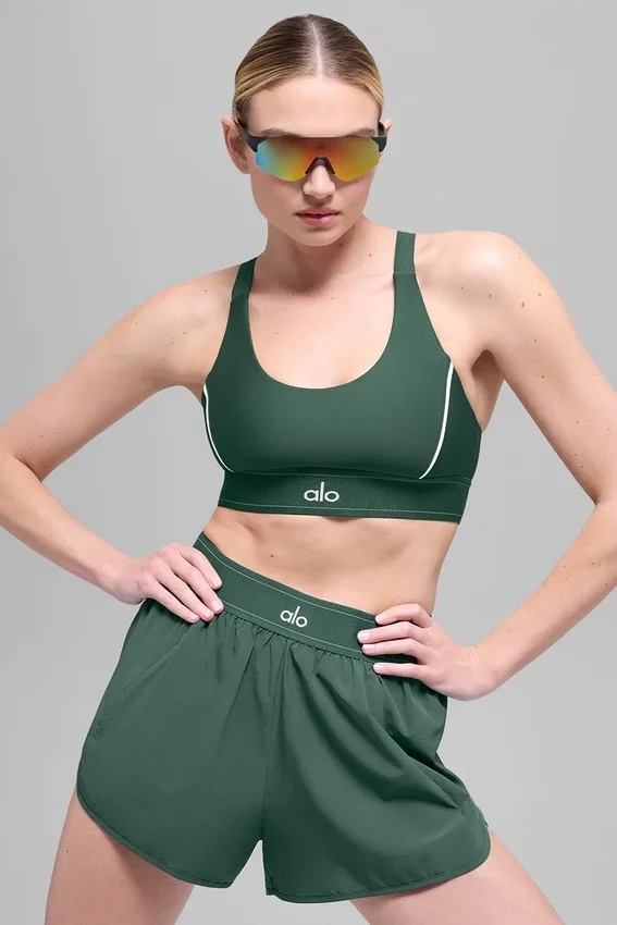 Match Point-korte broeken - Clover Green