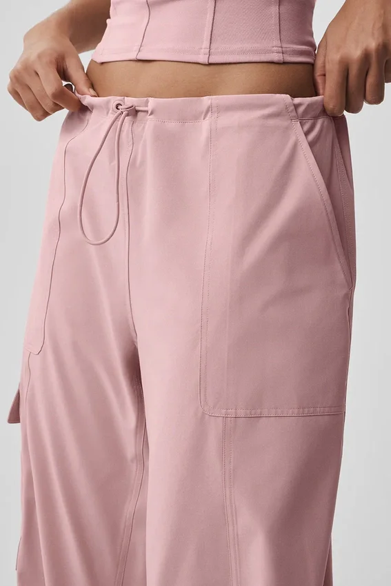 Megastar-cargobroek met lage taille - Vintage Pink