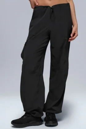 Megastar-cargobroek met lage taille – Zwart