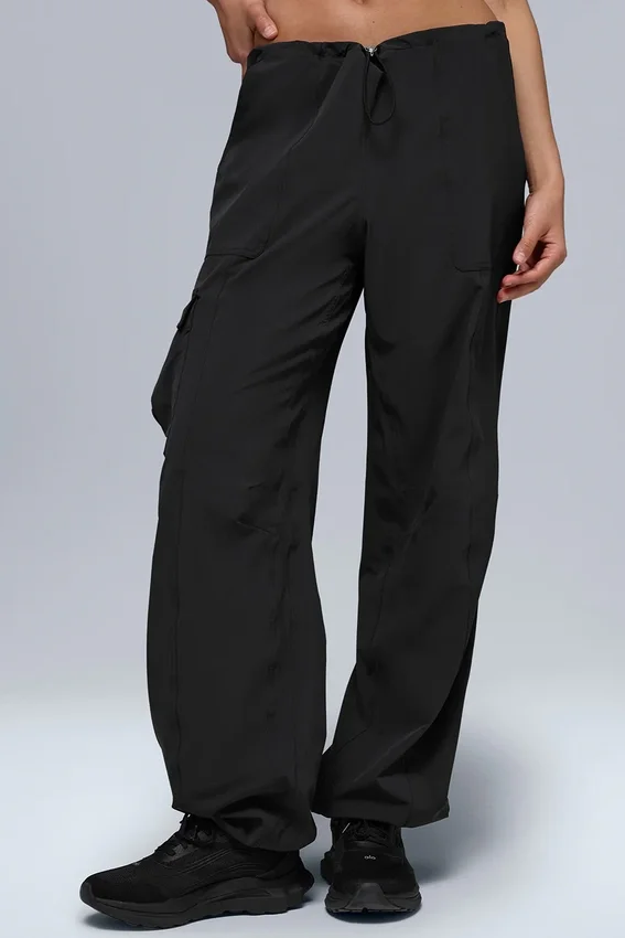 Megastar-cargobroek met lage taille – Zwart