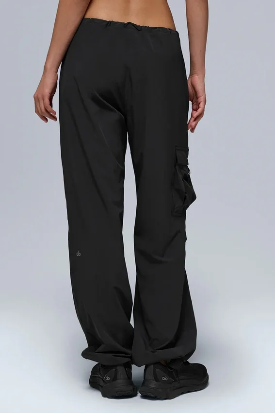 Megastar-cargobroek met lage taille – Zwart