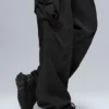 Megastar-cargobroek met lage taille – Zwart