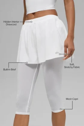 Mesh Front Runner 2-in-1-korte broek – Wit