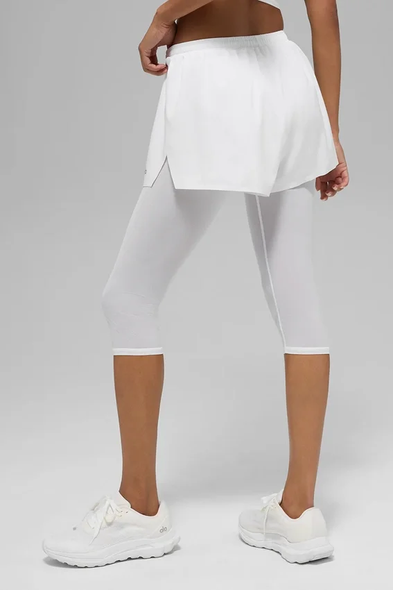 Mesh Front Runner 2-in-1-korte broek – Wit