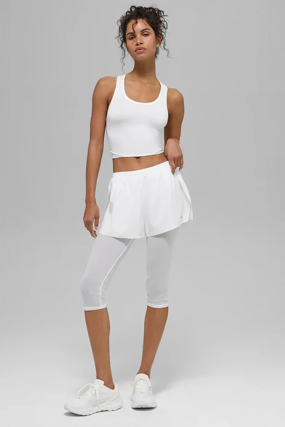 Mesh Front Runner 2-in-1-korte broek – Wit