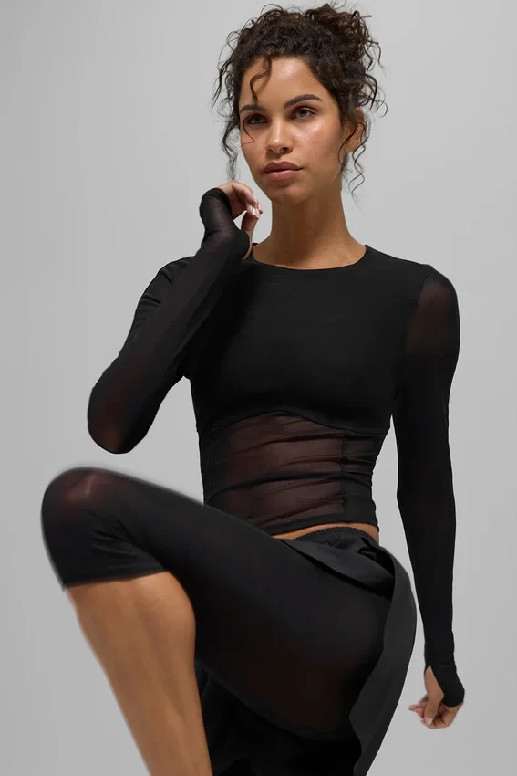 Mesh Front Runner 2-in-1-korte broek – Zwart