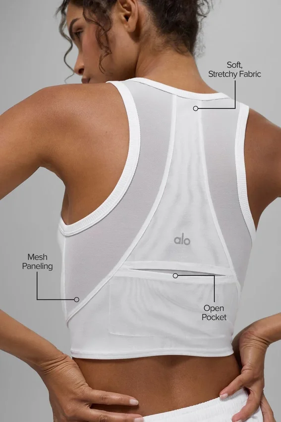 Mesh Front Runner Tank - Wit