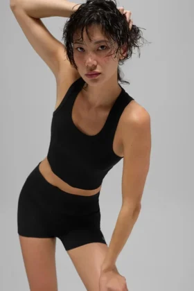 Mesh Front Runner-tanktop - Zwart