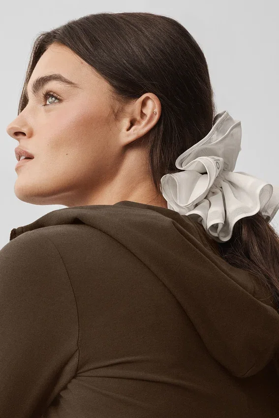 Mesh Sweet Nothing Oversize Scrunchie - Ivoor
