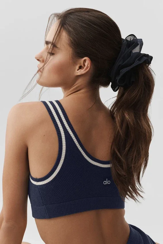 Mesh Sweet Nothing Oversize Scrunchie - Marineblauw