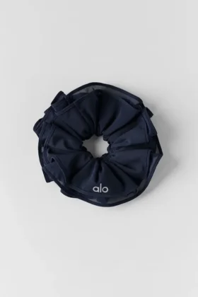 Mesh Sweet Nothing Oversize Scrunchie – Marineblauw