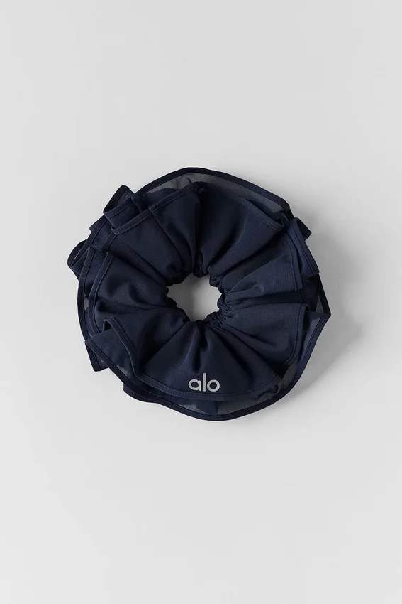 Mesh Sweet Nothing Oversize Scrunchie - Marineblauw