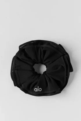 Mesh Sweet Nothing Oversize Scrunchie – Zwart