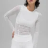 Mesh Winter Twilight met lange mouwen - Wit