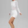 Mesh Winter Twilight met lange mouwen - Wit