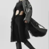 Metallic Break Line-trenchcoat – Zilver metallic