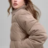 Micro-corduroy Dreamy Puffer - Chai Latte