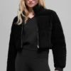 Micro-corduroy Dreamy Puffer - Zwart
