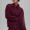 Micro-corduroy ‘On Duty’-jas – Bordeauxrood