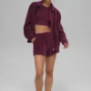 Micro-corduroy ‘On Duty’-jas – Bordeauxrood