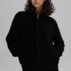 Micro-corduroy ‘On Duty’-jas – Zwart