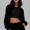 Micro-corduroy ‘On Duty’-jas – Zwart