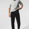 Micro Waffle Fast Break Jogger - Zwart