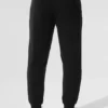 Micro Waffle Fast Break Jogger - Zwart
