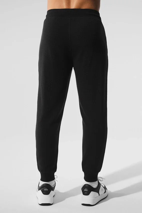 Micro Waffle Fast Break Jogger - Zwart